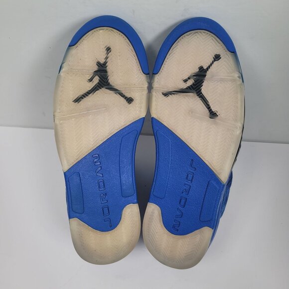 Air Jordan 5 Retro Men's Blue Suede Sneakers 136027-401 US Size 12 - Picture 7 of 8